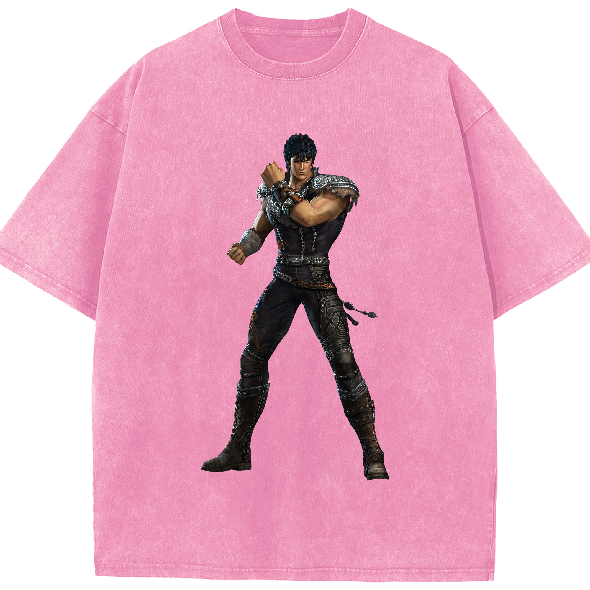 （画像用） 北斗の拳 Fist of the North Star 綿100% ヴィンテージ風 半袖Tシャツ（フロントプリント）